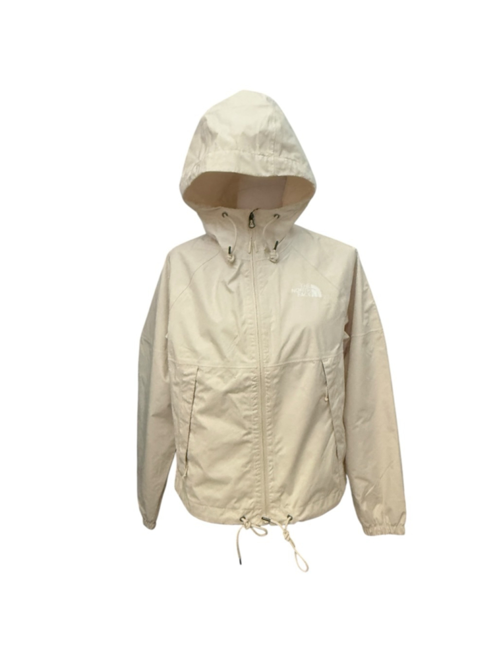 The North Face Women’s Antora Hooded Rain Jacket Windbreaker Cream/Beige Size Sm - Picture 2 of 10